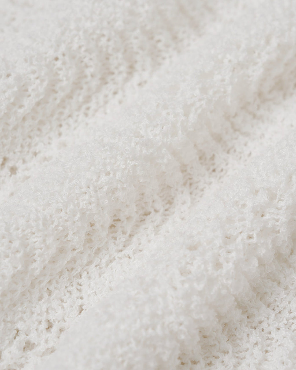 Textured White Round Neck T-Shirt