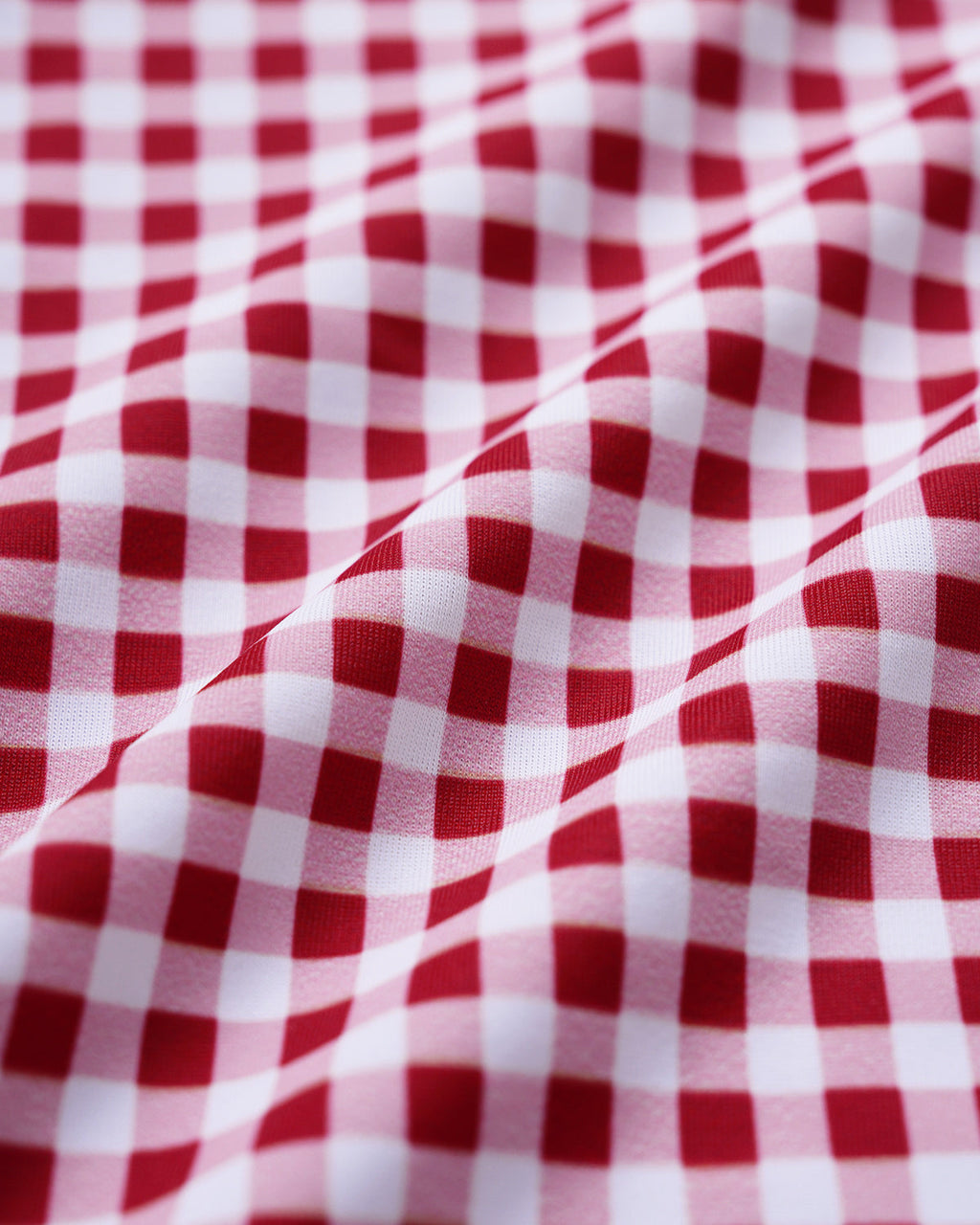 Wine Red Plaid Monokini Swimwear