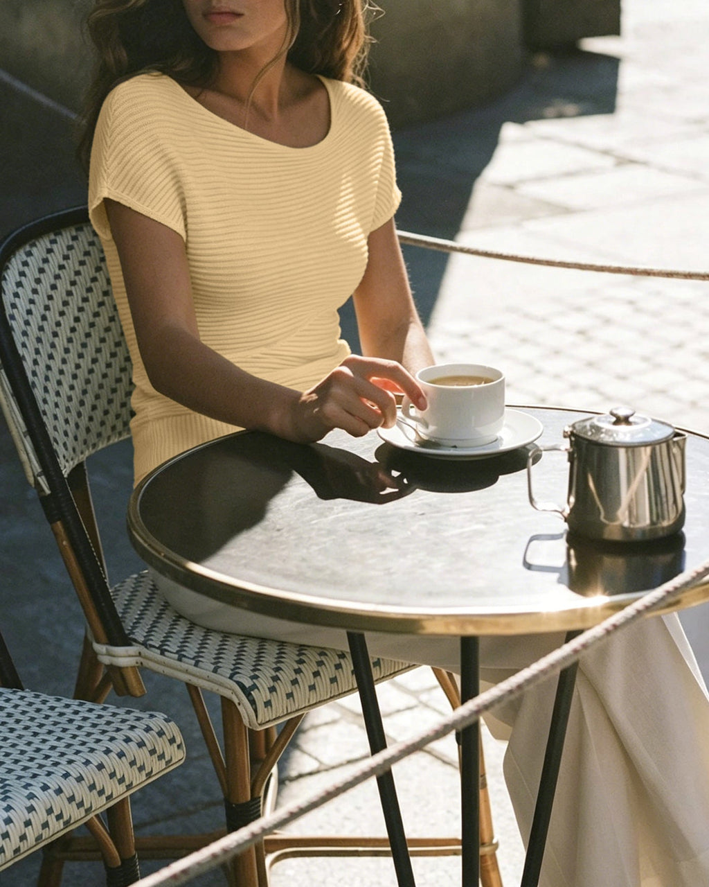 Textured Asymmetrical Sweater in Vibrant Yellow