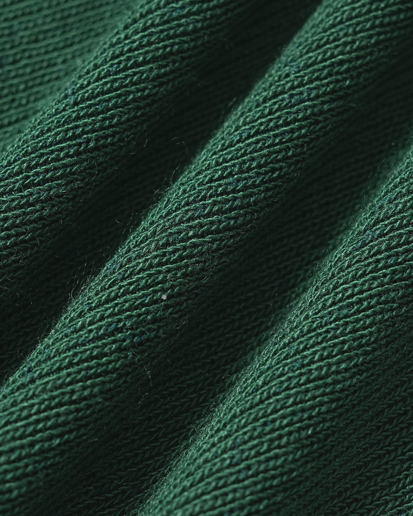 Textured Knit Tank Top in Green with V-Neck