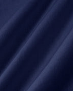 Navy Square Neck Button-Up Top