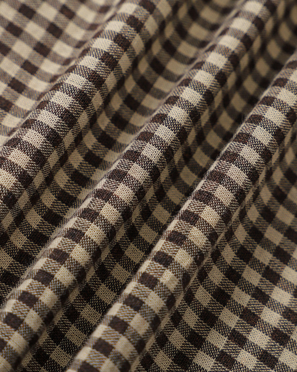 Brown Plaid Pleated Mini Dress with Lapel