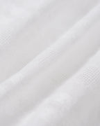 Embroidered White Mandarin Collar Tank Top