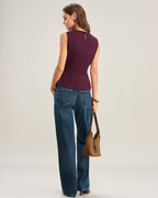 Lavender Gathered Tank Top