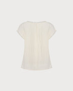 Apricot Boat Neck Colorblock Tank Top