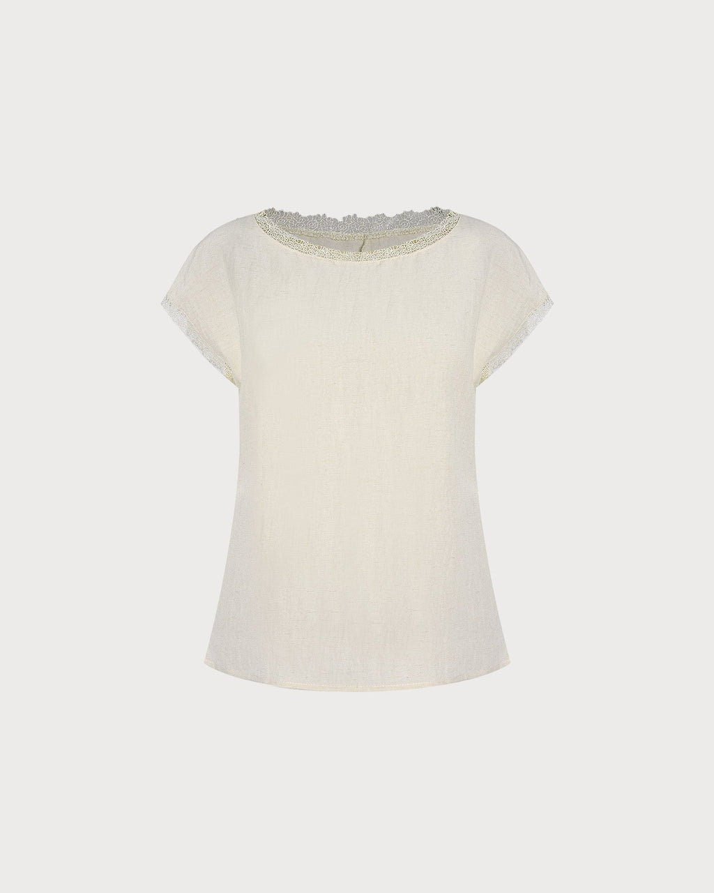 Apricot Boat Neck Colorblock Tank Top