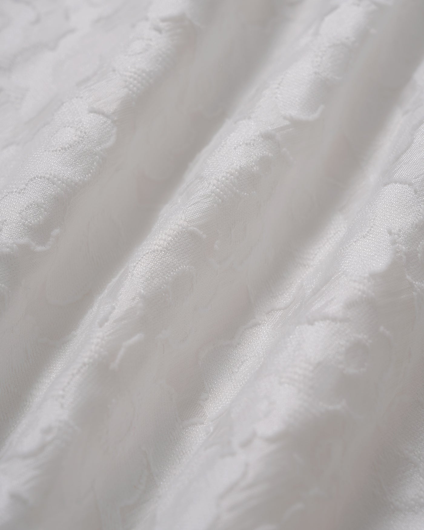 White V-Neck Jacquard Mini Dress