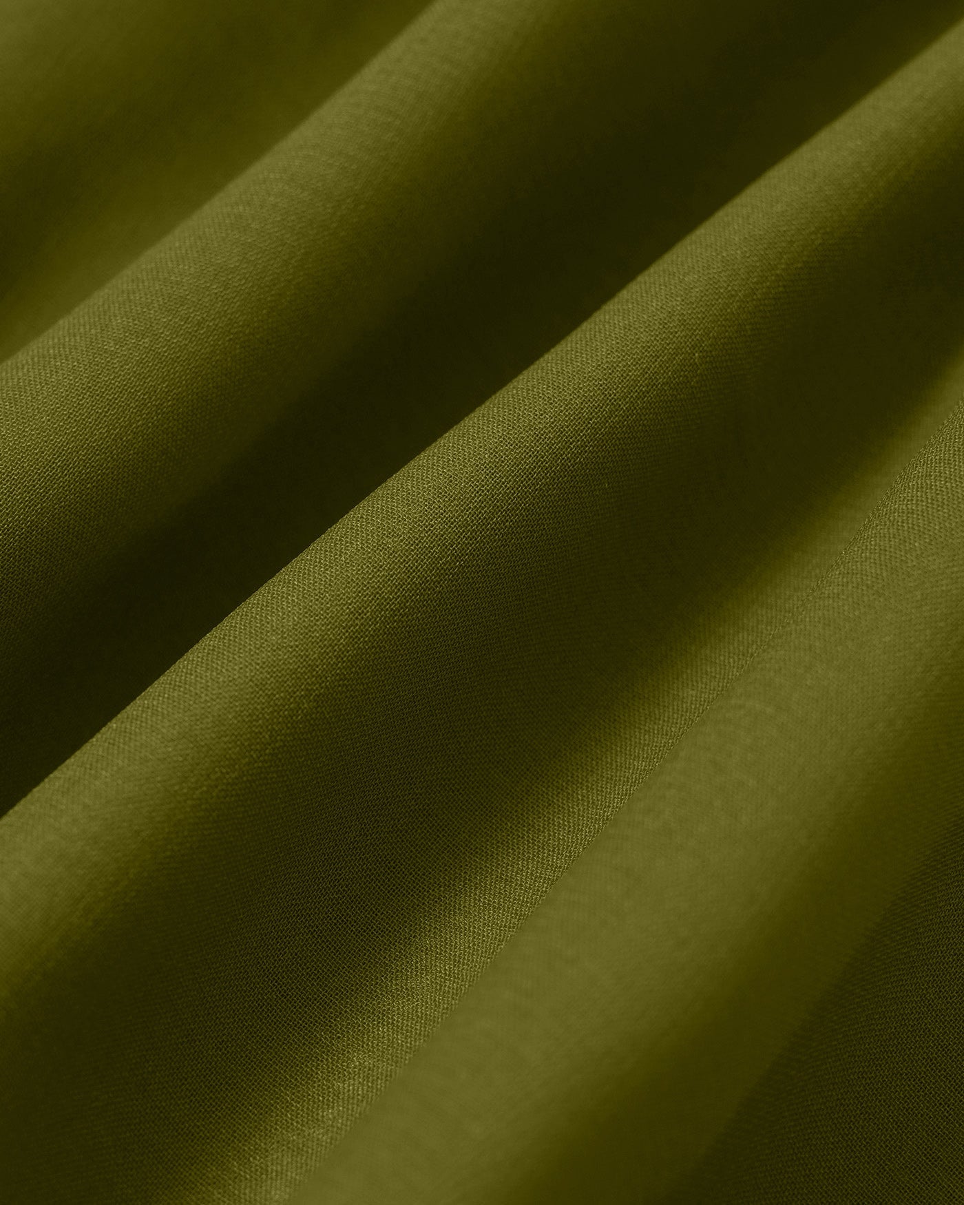 Ruched V-Neck Blouse in Green