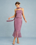 Purple Square Neck Camisole Top