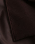 Coffee-Colored Belted Shawl Coat