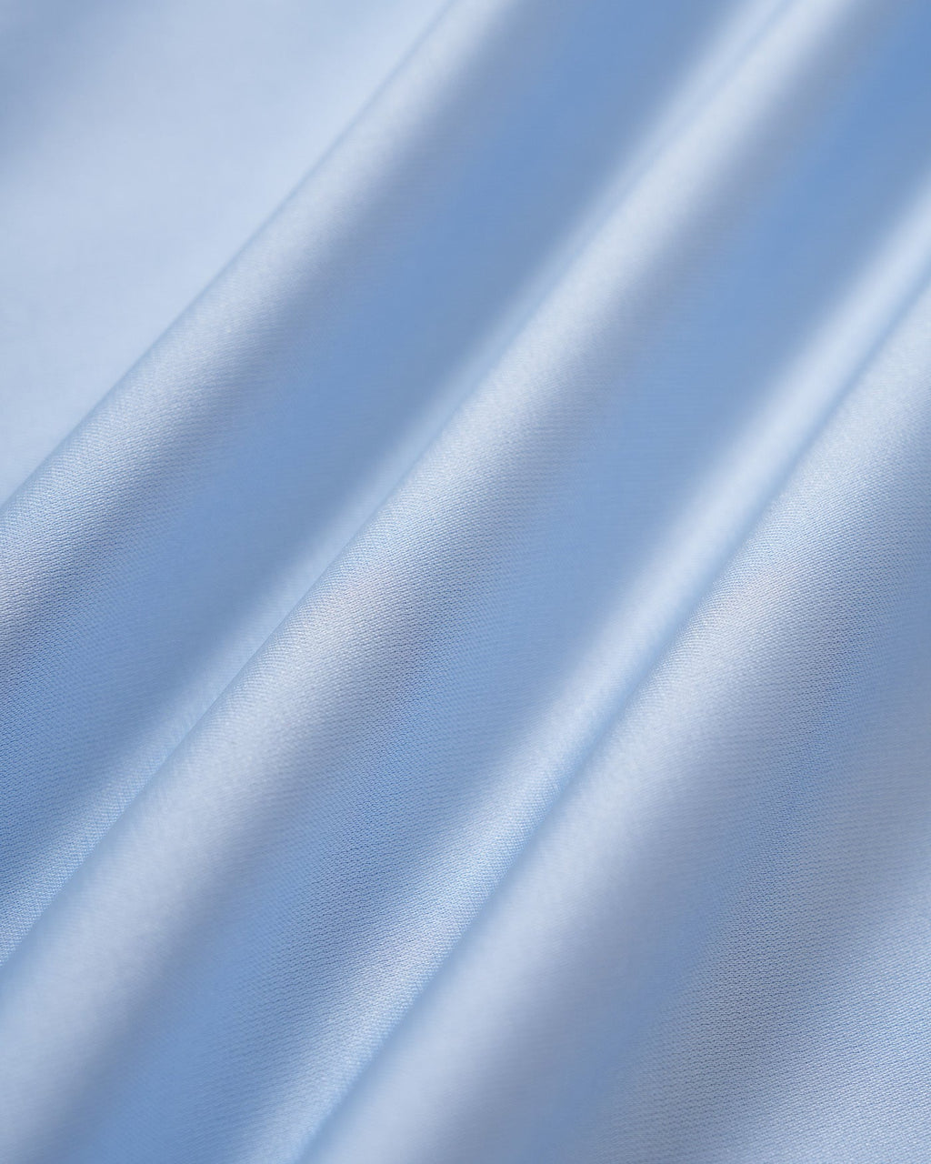 Ruched Maxi Dress in Blue Satin