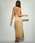 Sunny Yellow Sleeveless Maxi Slip Dress