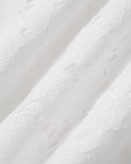 White Textured Cut-Out Maxi Dress
