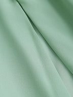 Backless Green A-Line Maxi Slip Dress