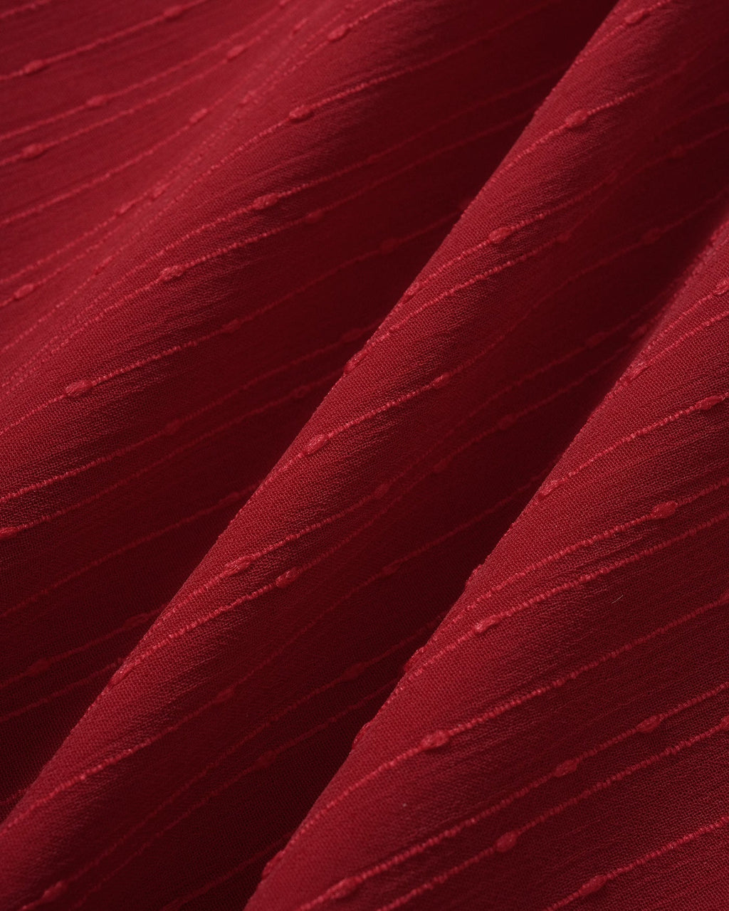 Crimson Sweetheart Neck Jacquard Maxi Gown