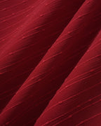 Crimson Sweetheart Neck Jacquard Maxi Gown