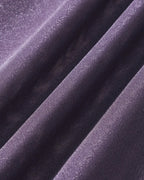 Maxi Dress with Purple Puffed Sleeves