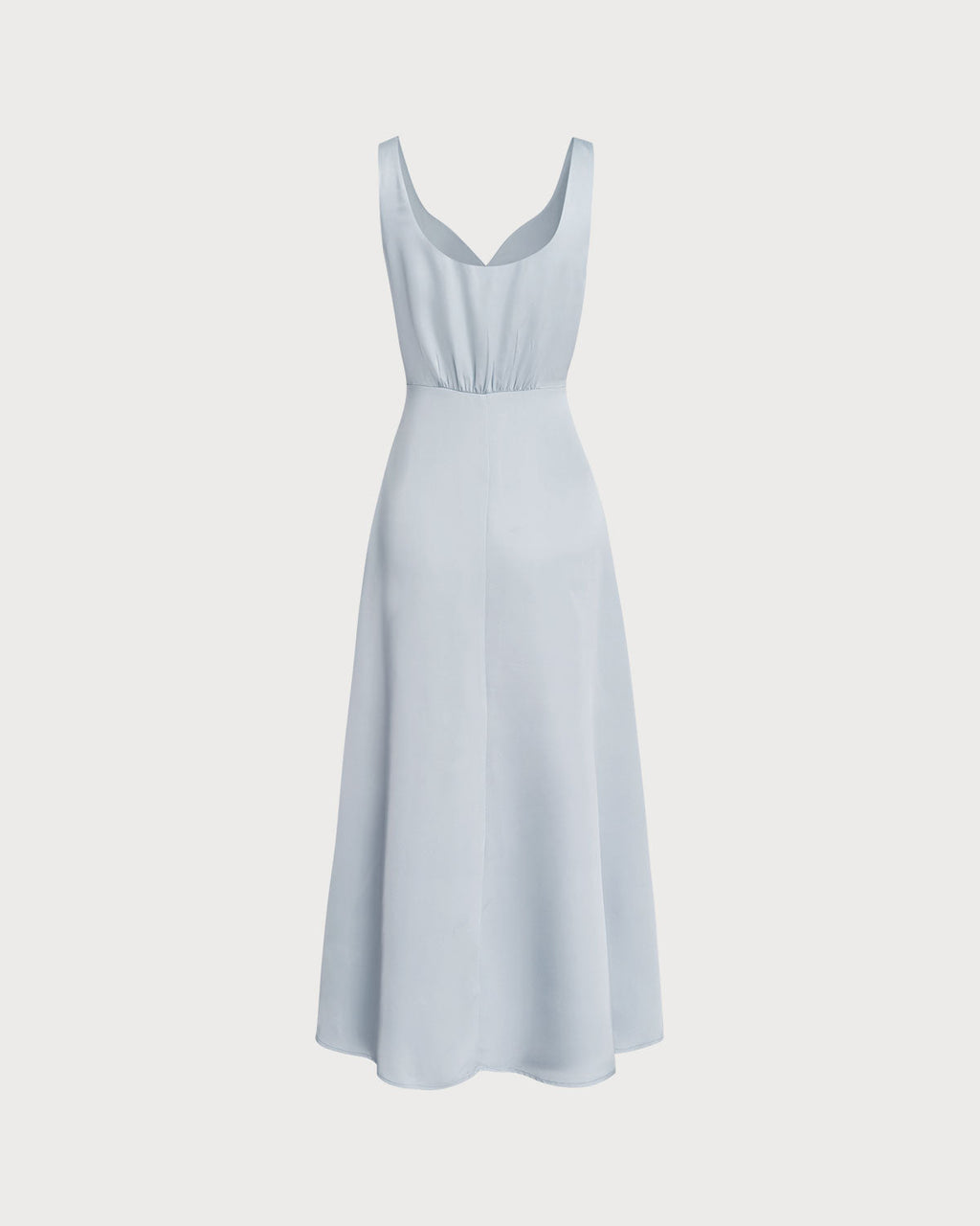 Sleeveless Maxi Dress in Grey A-Line Style