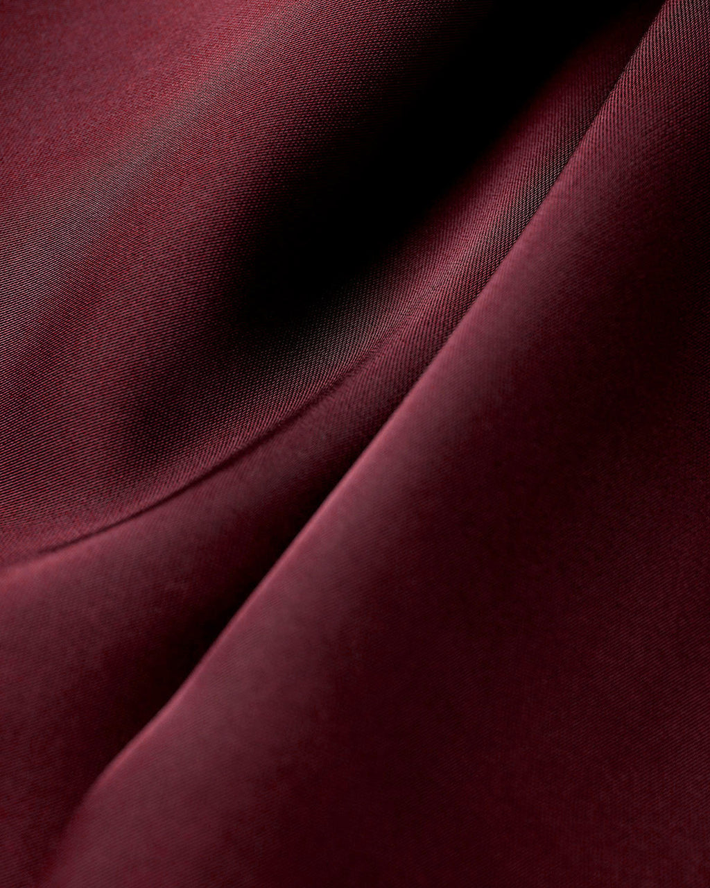 Wine Red Satin A-Line Maxi Slip Dress