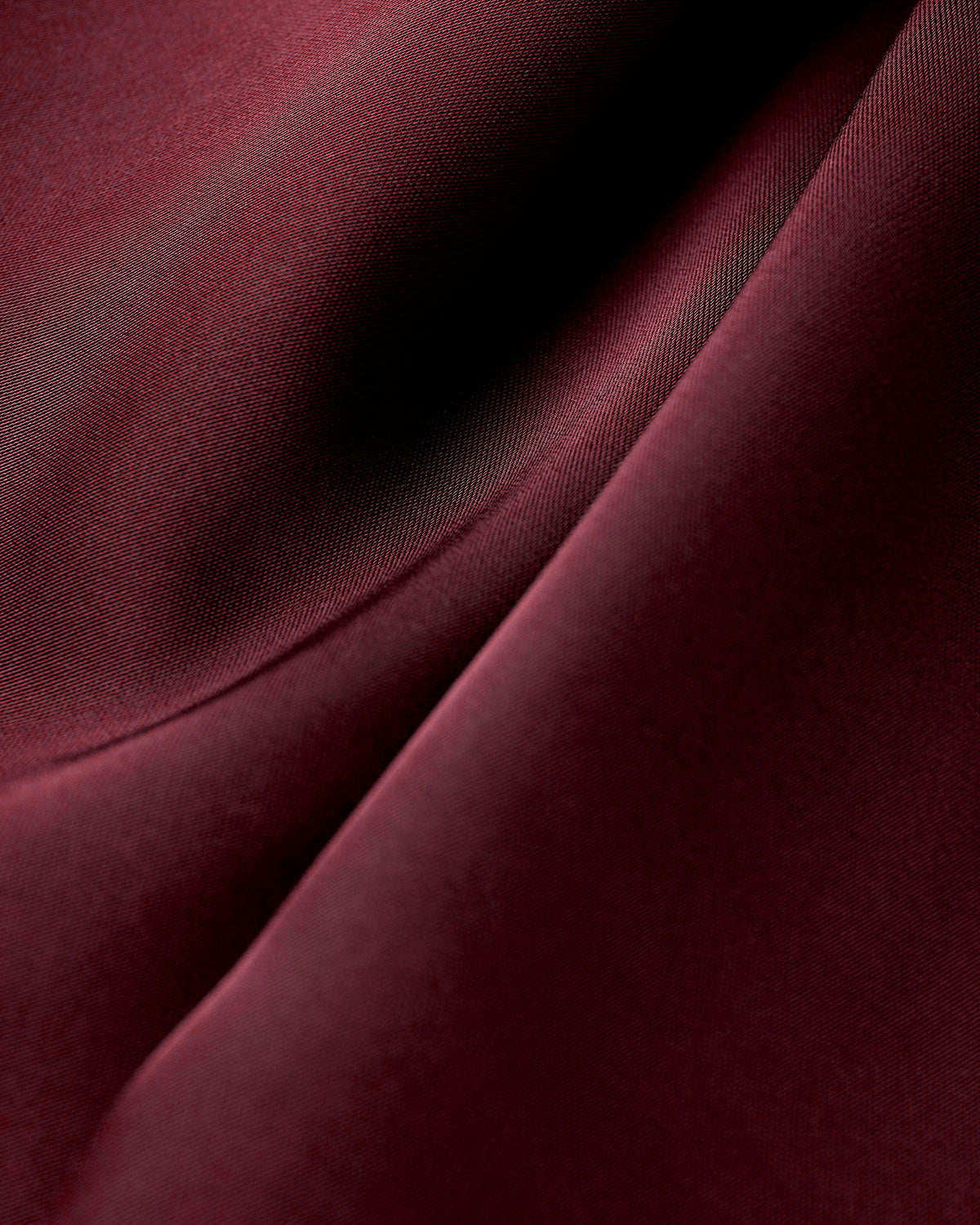 Wine Red Satin A-Line Maxi Slip Dress
