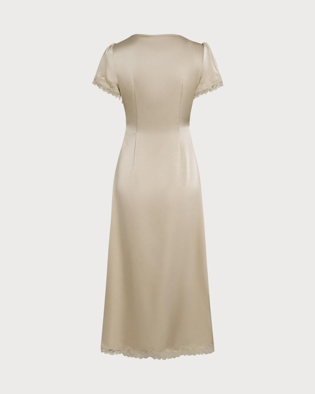 Maxi Dress with Apricot Lace Tunic