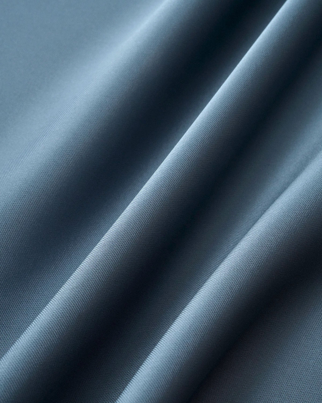 Blue A-Line Midi Dress with Cowl Neck