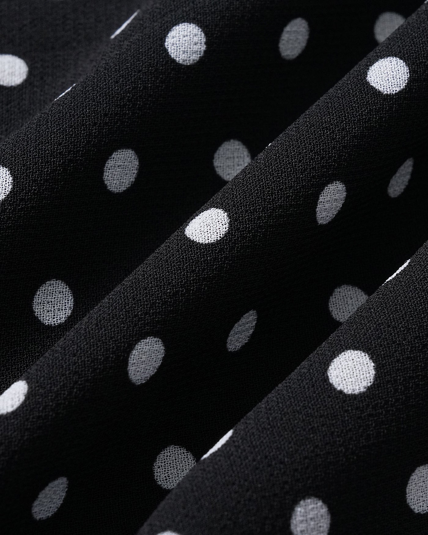 Polka Dot Halter Midi Dress in Black