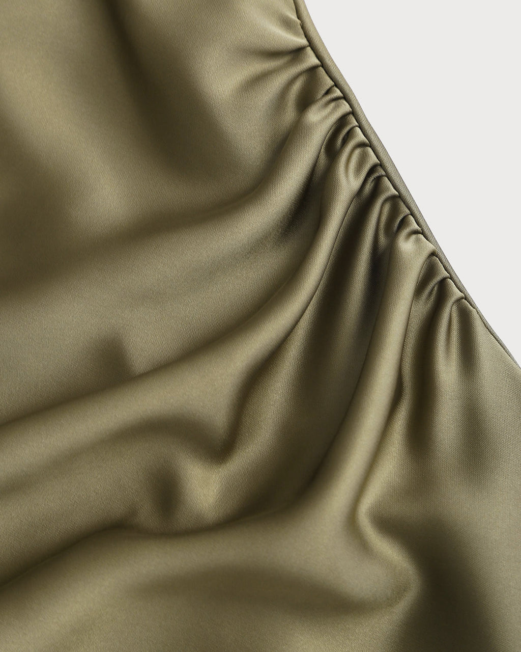 Emerald Satin Boat Neck Midi Slip Dress