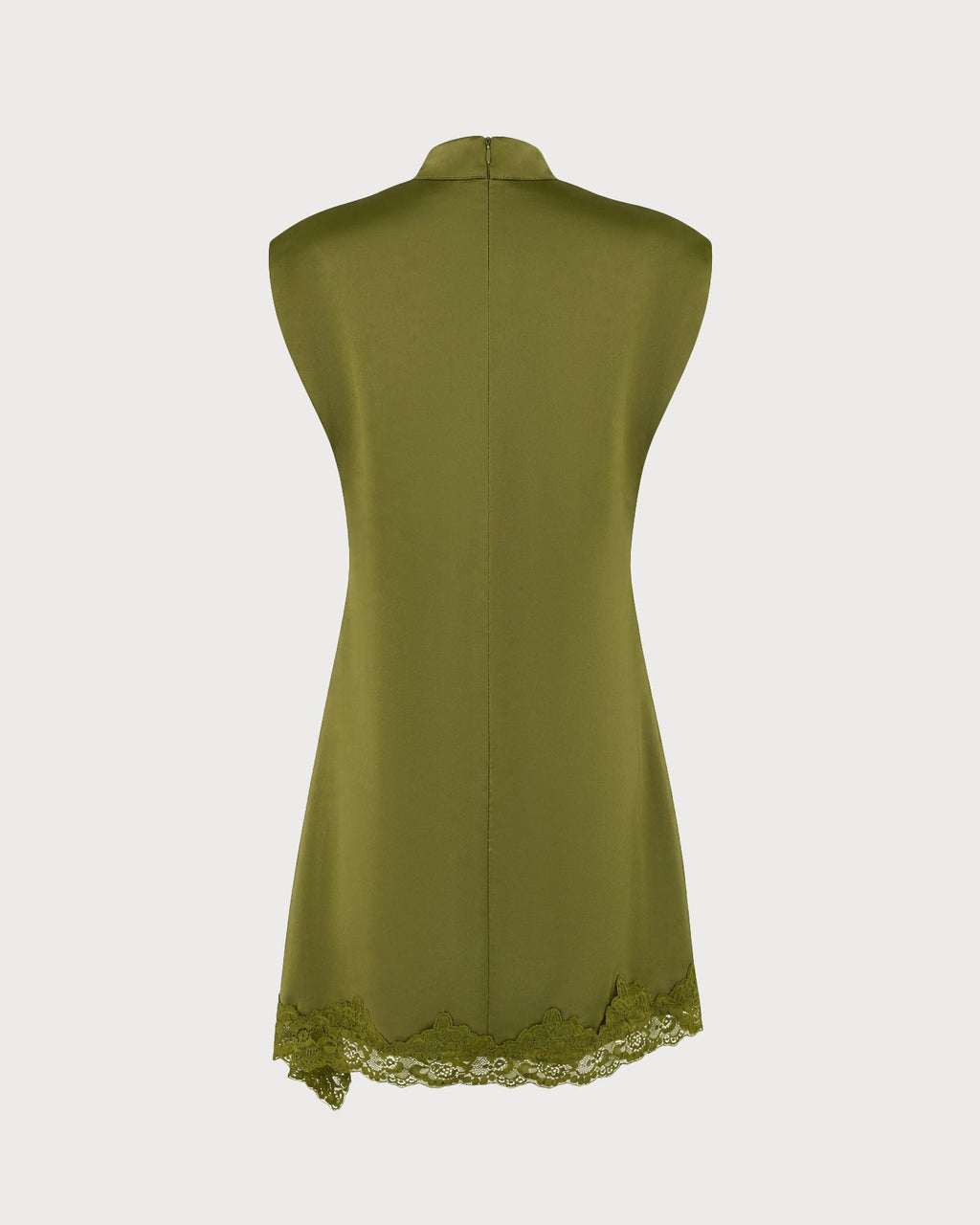 Mini Dress with Green Turtle Lace Accents