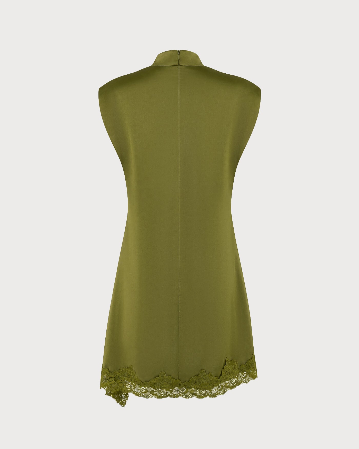 Mini Dress with Green Turtle Lace Accents