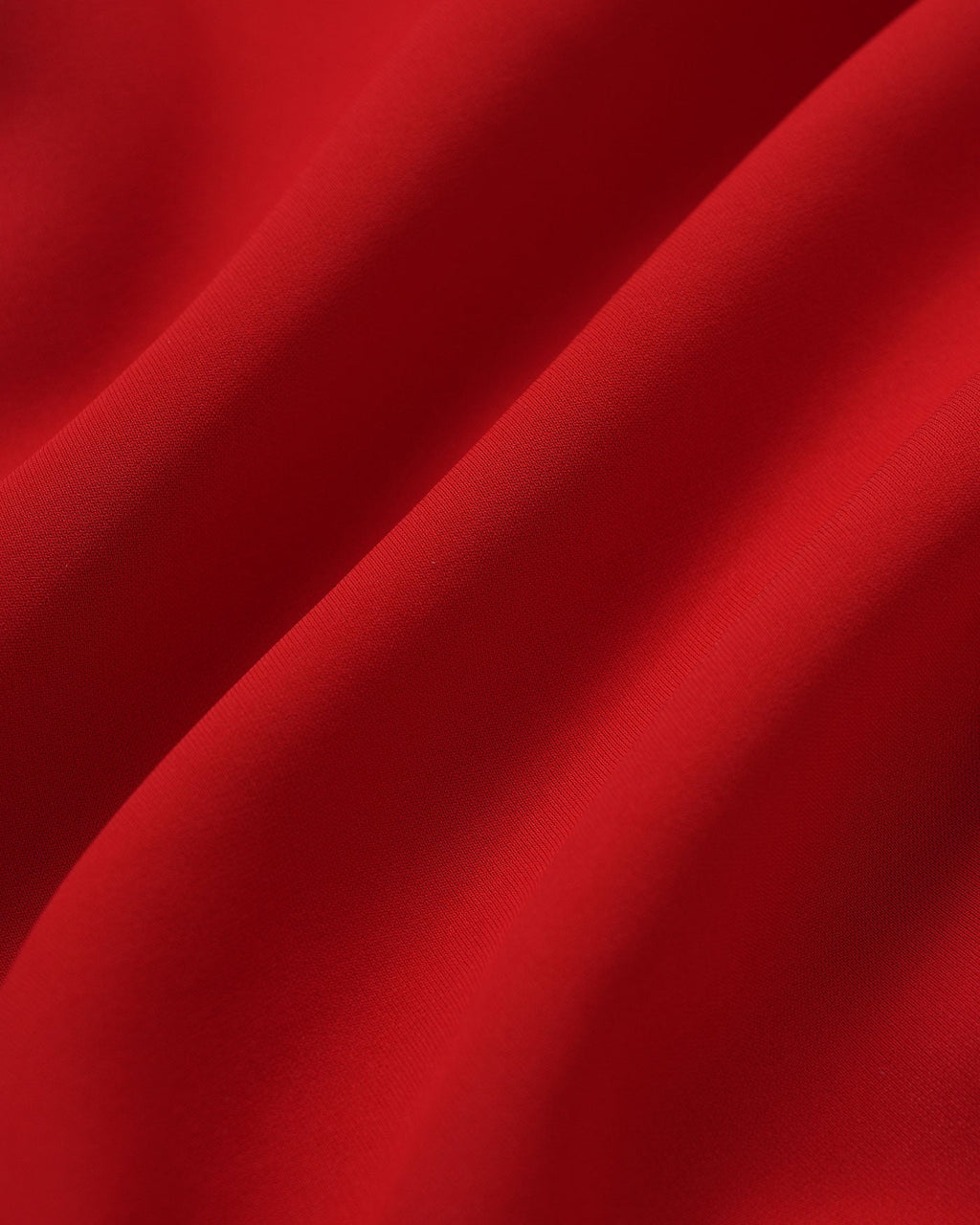Crimson Gathered Mini Dress