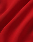 Crimson Gathered Mini Dress