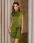 Mini Dress with Green Turtle Lace Accents