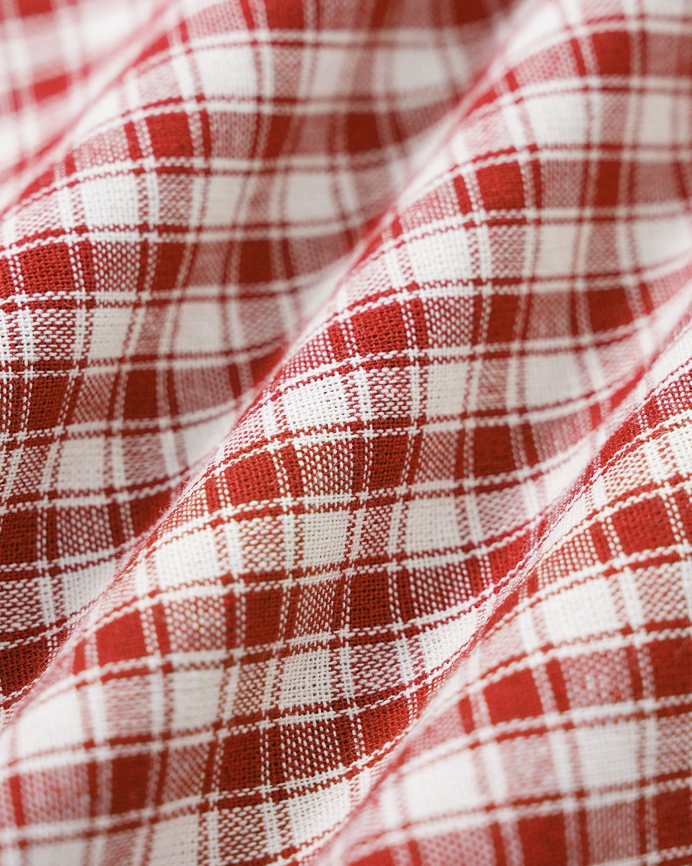 Red Plaid V-Neck Mini Slip Dress