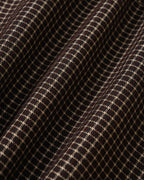 Plaid Shirt with Coffee Button Accents