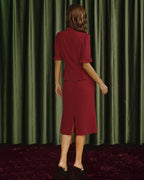 Crimson Chiffon Mermaid Skirt