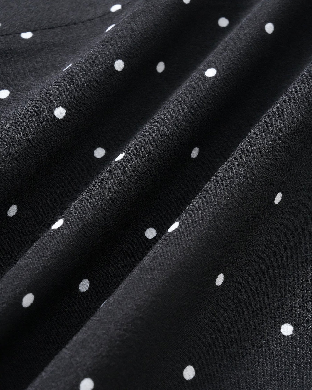 Polka Dot Midi Skirt in Black
