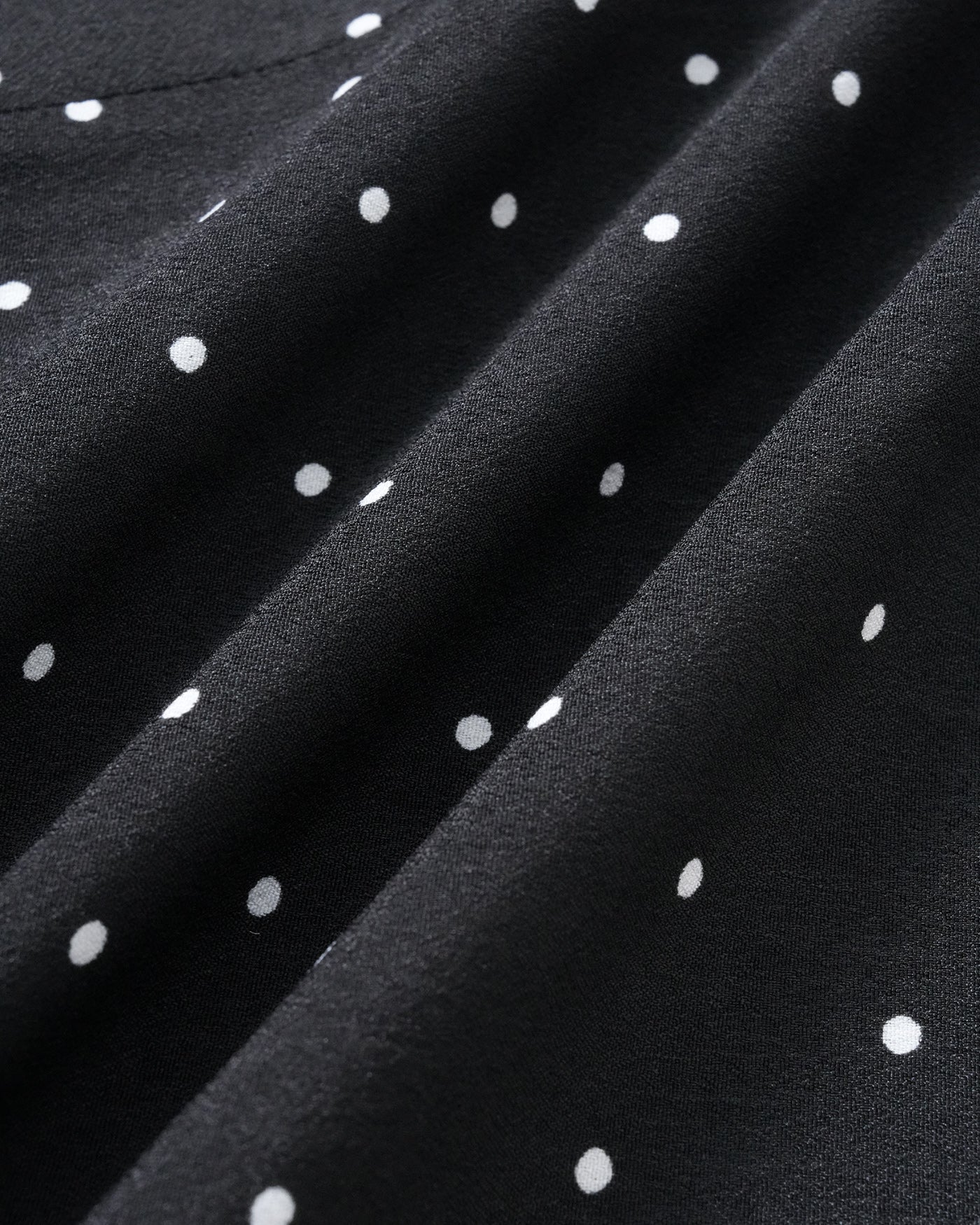 Polka Dot Midi Skirt in Black