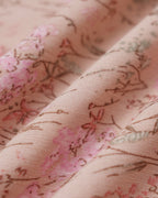 Floral Print Skirt with Pink Elastic Waist