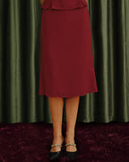 Crimson Chiffon Mermaid Skirt