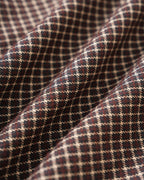 Brown Plaid A-Line Mini Skirt