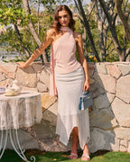 One-Shoulder Pink Tank Top