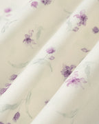 Floral Print Square Neck Beige Tank Top