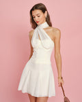 Chiffon Tank Top with Sweetheart Neckline in Apricot