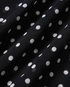 Polka Dot Tank Top with Black Boat Neck