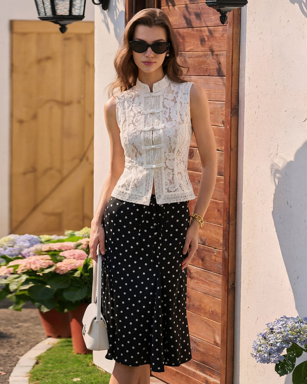 Sheer Floral Tank Top by White Collar