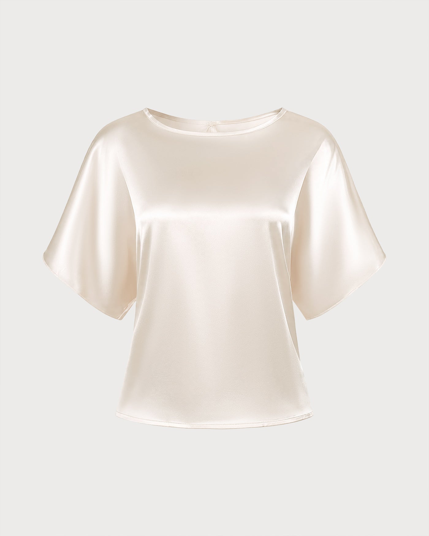 Apricot Boat Neck Tie Detail Drop Shoulder Tee