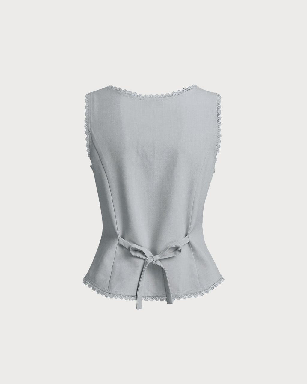Light Blue Single-Breasted Waistcoat