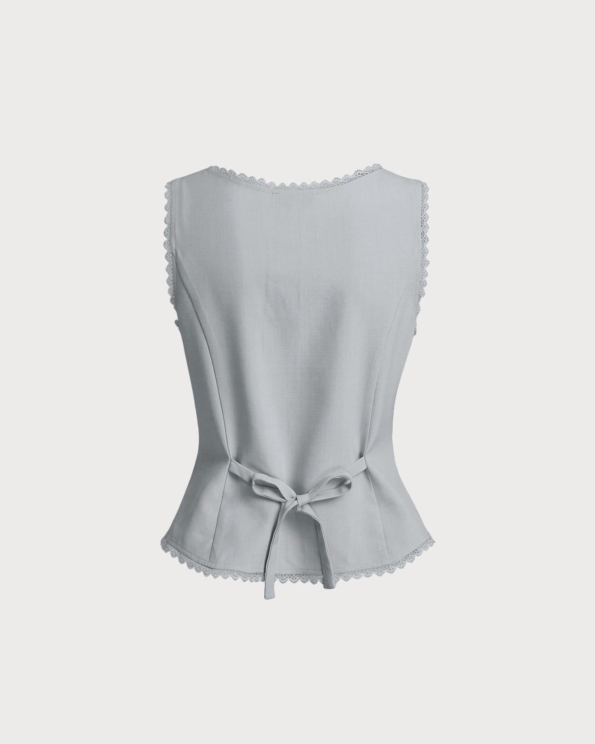 Light Blue Single-Breasted Waistcoat