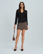 Black Lace V-Neck Top